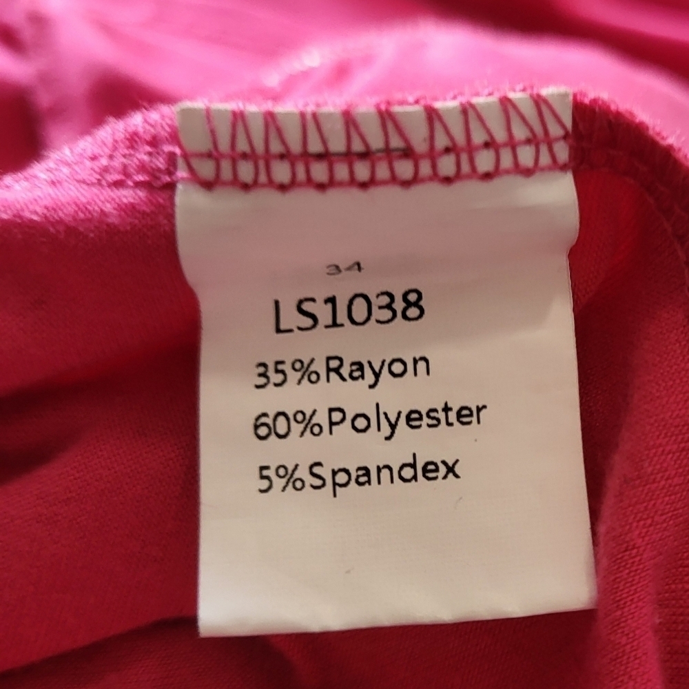 Lilllusory Elegant Pink Short Sleeve Tiered Midi Dress Size XL - Picture 4 of 5